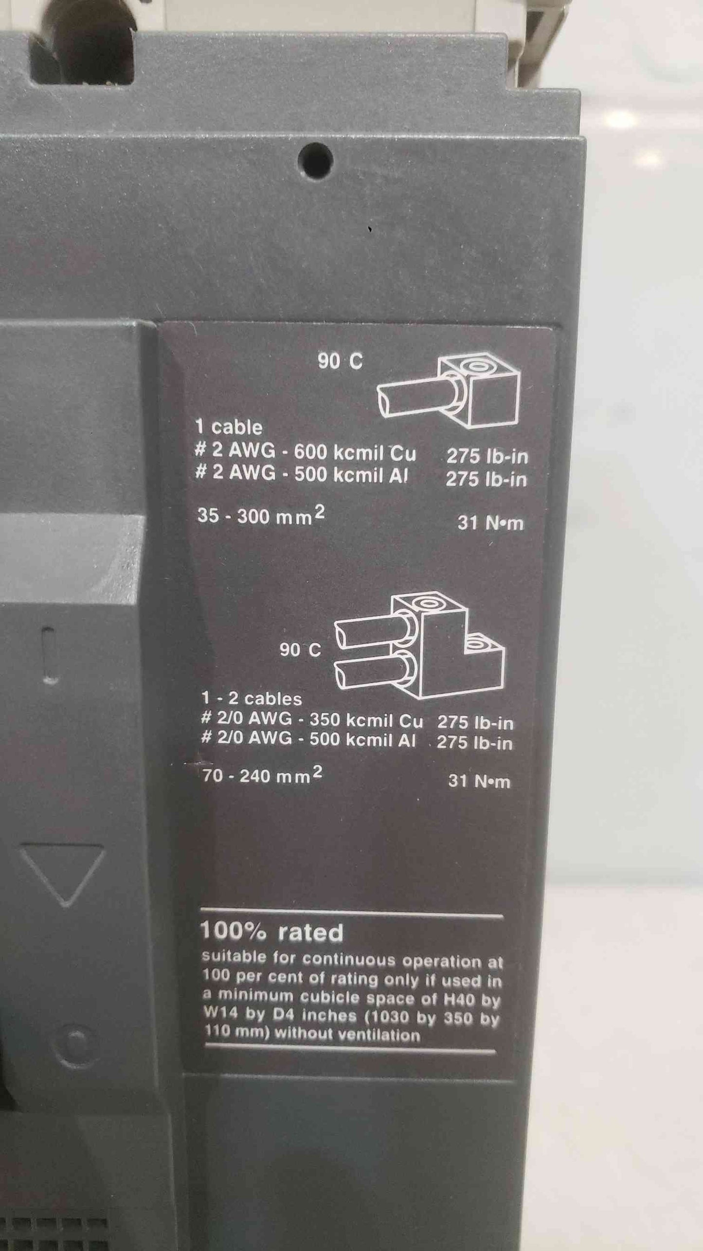 Merlin Gerin 160/400A 600V Breaker NSJ400H STR trip unit(SKU: 111870)