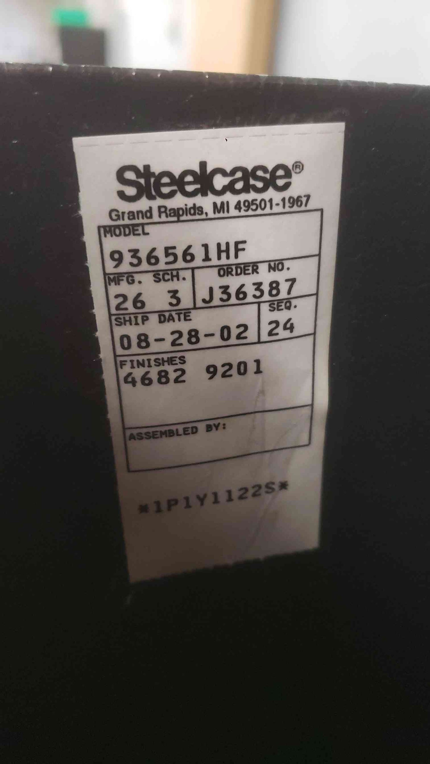 3' Steelcase Five Tier Lateral Filing Cabinet (SKU: 112091)