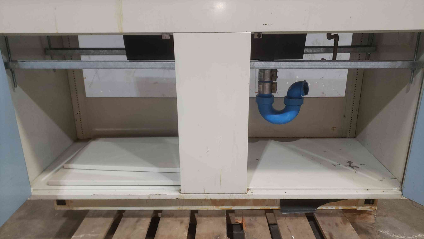 5' Hamilton Recessed Sink Bundle Metal Casework 2 Door & Eyewash (SKU: 112104)