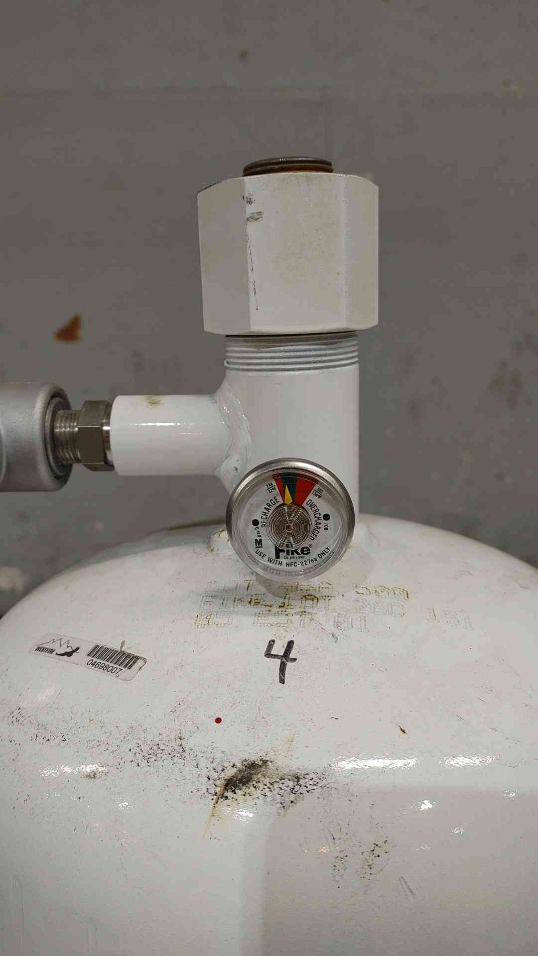 FIKE 59lbs FM-200 Clean Agent Fire Suppression Tank (SKU: 112127)