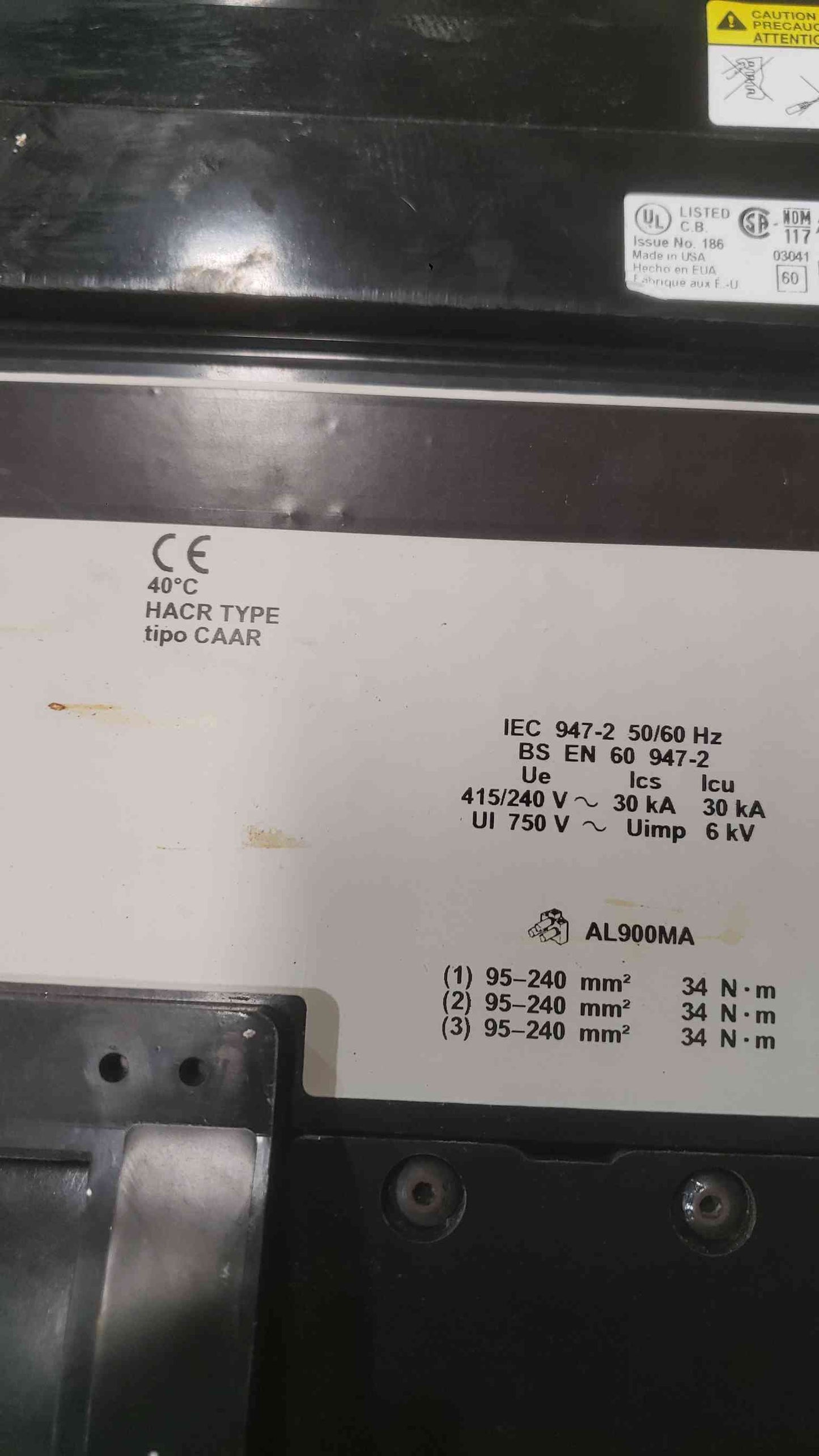 Square D 700A 600V 3 Pole I-Line Breaker MA36700 Lug to Bus (SKU: 112158)