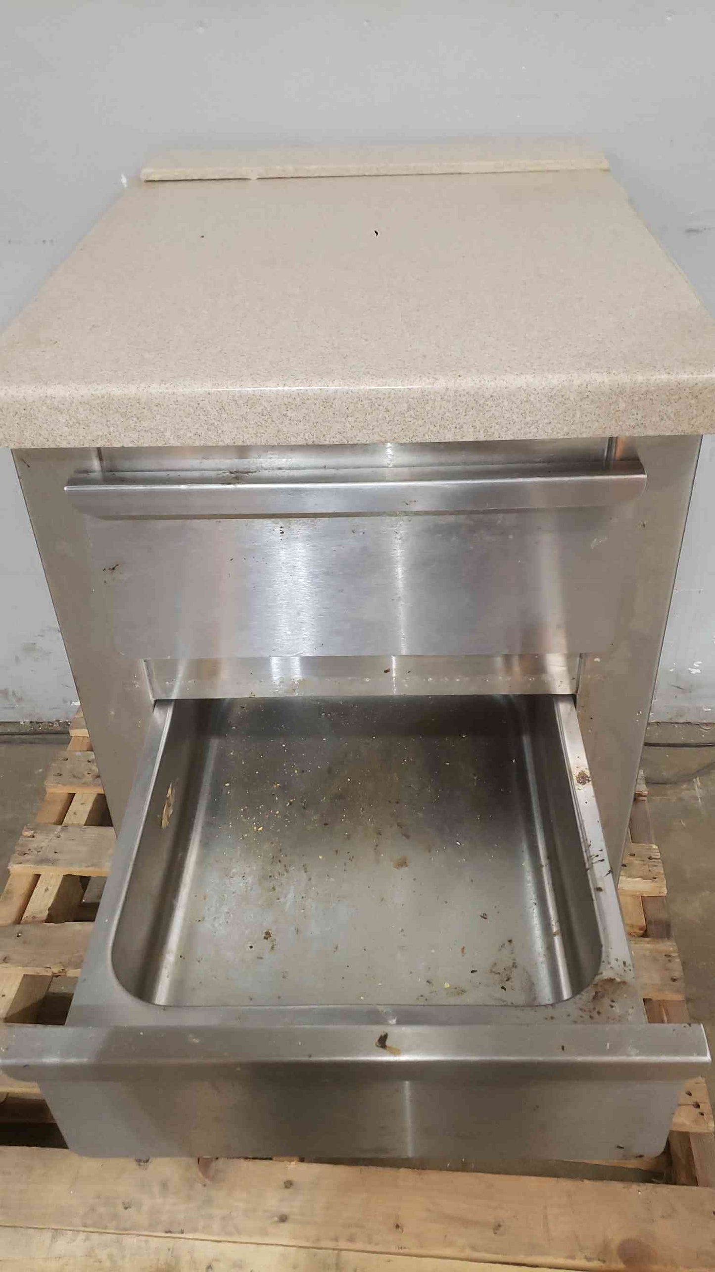 Stainless Steel Workstation W/ Countertop Cafeteria Storage Shelves (SKU: 112448)