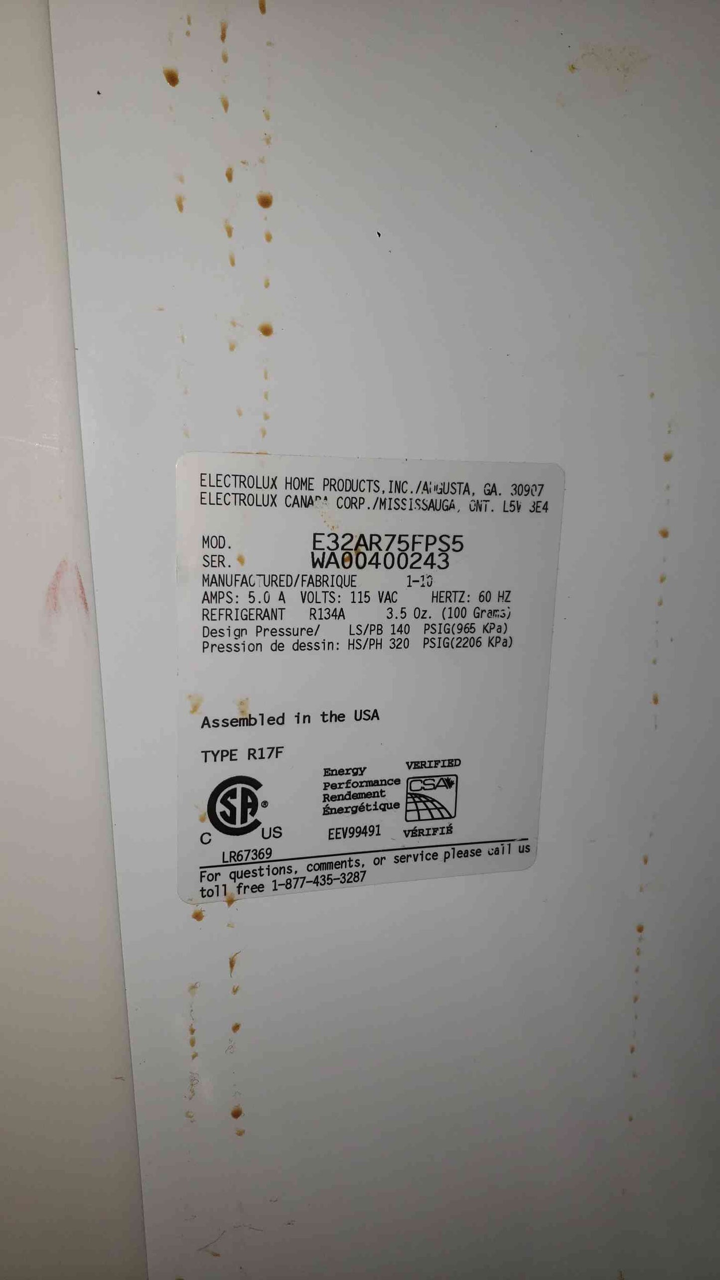ELECTROLUX ICON 115VAC 5A Stainless Cafeteria Refrigerator E32AR75FPS5 (SKU: 112449)