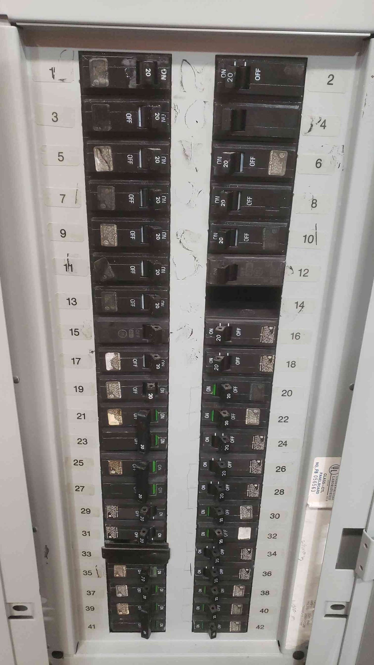 GE 225A Max 208Y/120 3PH 4W Panelboard w/ Main (SKU: 112491)