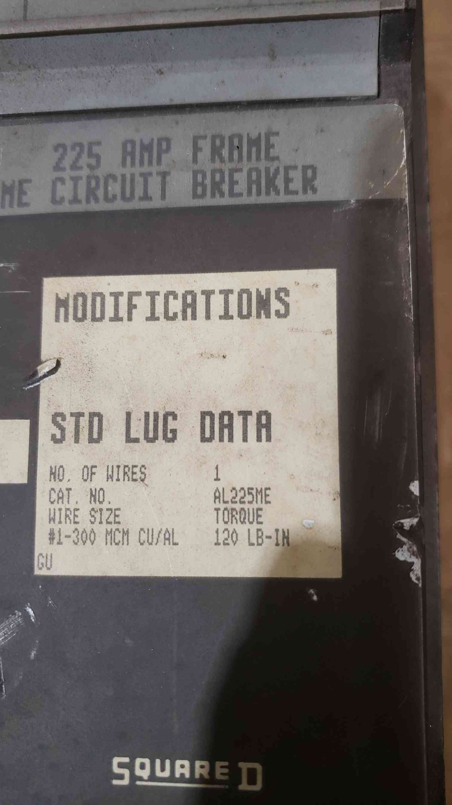 Square D 225A 600V 3 Pole Solid State Trip Circuit Breaker ME236LSI (SKU: 112546)