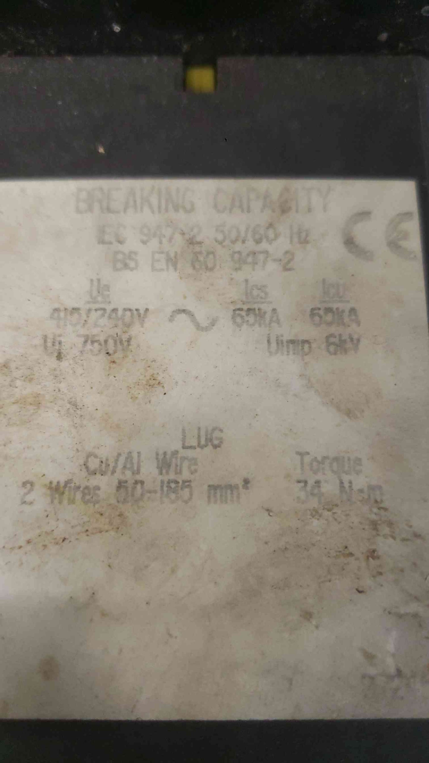 Square D 250A 600VAC Electronic Trip Circuit Breaker LE36200LI (SKU: 112530)