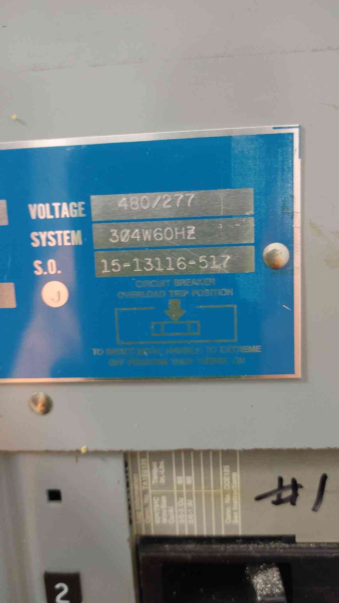 Gould Siemens I-T-E 600A 480/277V Commercial Panelboard CDP7 Distribution Power Panel(SKU: 112532)