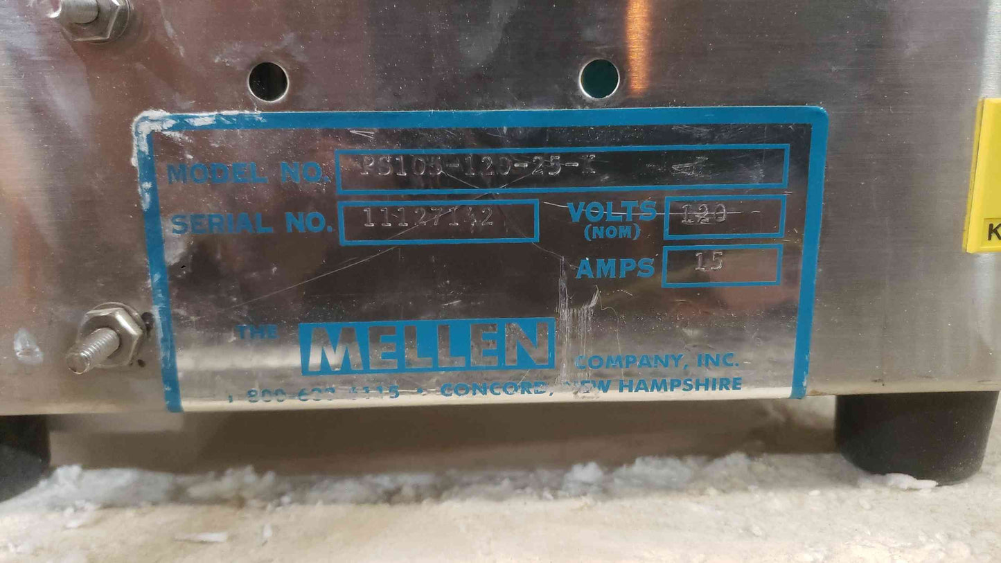 Mellen High Temperature Furance W/ Temperature Controller PS105-120-25-K (SKU: 112561)