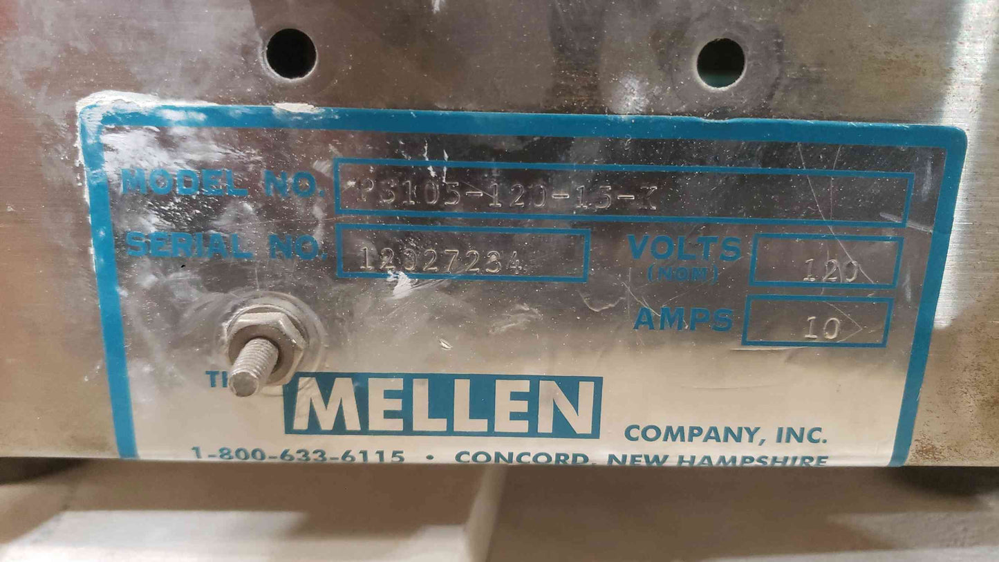 Mellen High Temperature Furance W/ Temperature Controller PS105-120-15-K (SKU: 112562)