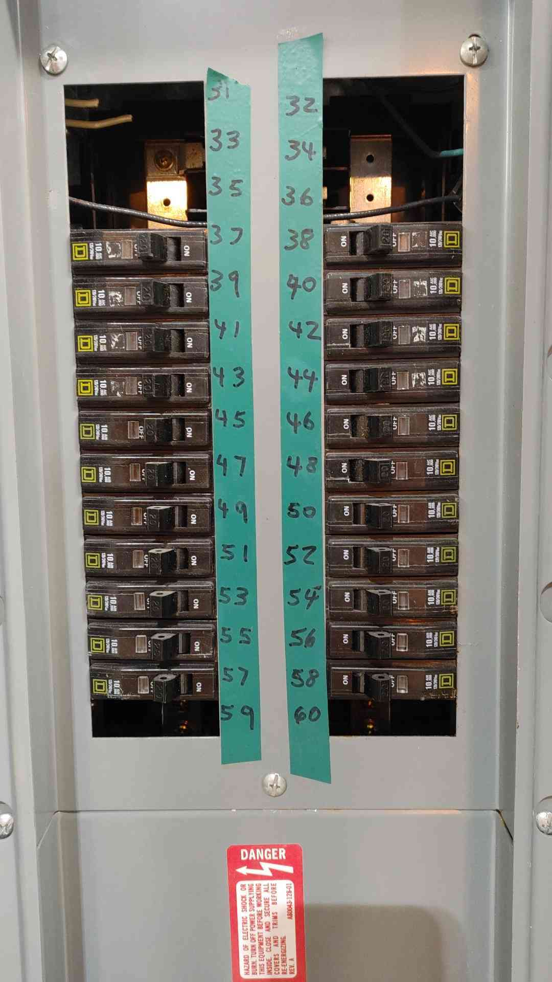 Square D NQOD 225A MAX 240/120V 3PH 4W Panelboard NQOD430L225CU(SKU: 112642)