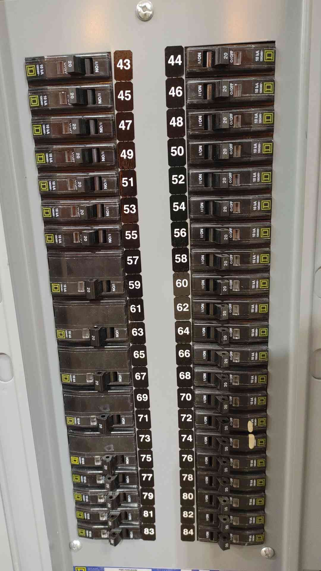 Square D 225A 208Y/120V 3PH 4W Panelboard 12207617650250001(SKU: 112717)
