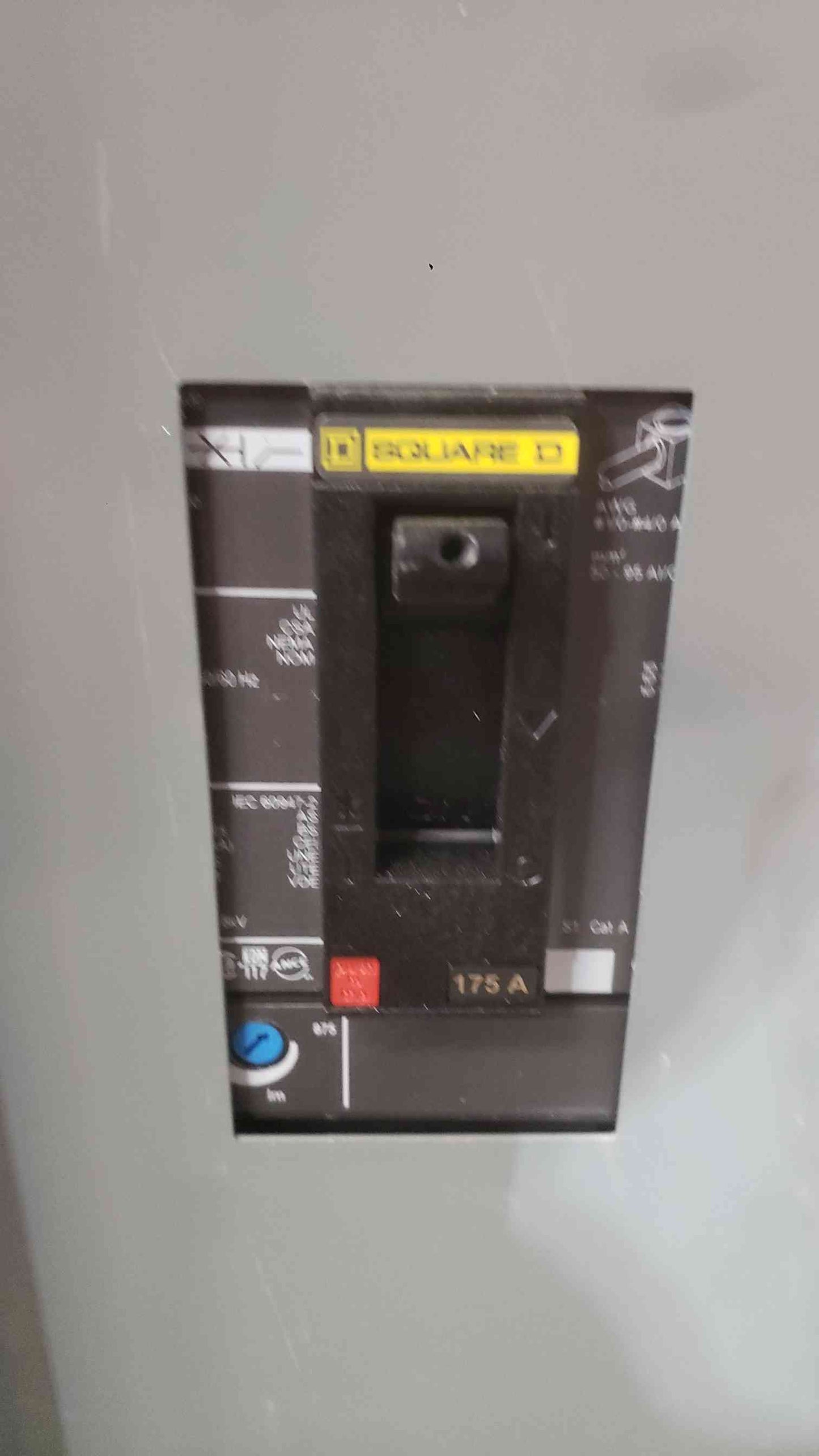 Square D NF Panelboard 400A 480Y/277V 3-Phase 4-Wire with 175A Main Breaker & 18x EDB14020 Breakers (SKU: 112784)