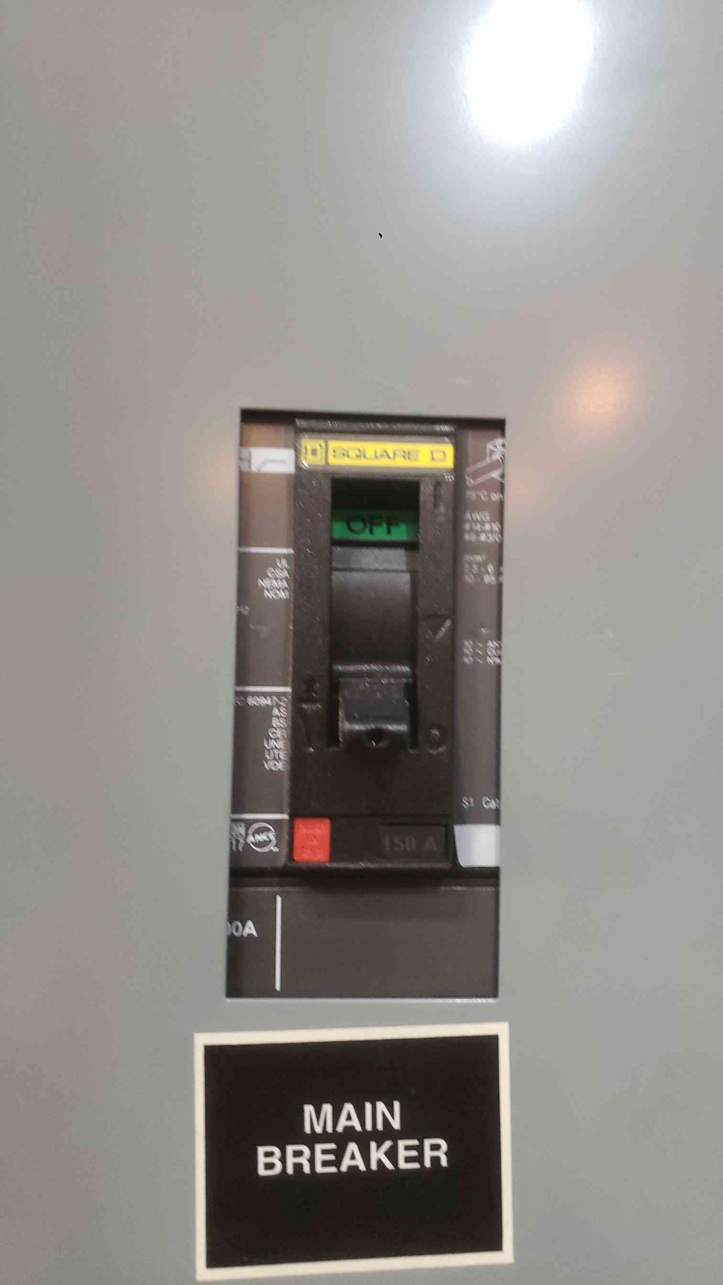 Square D NQOD Panelboard 150 Amp 208Y/120V 3PH 4W 42 Circuit Main Breaker & Breakers (SKU: 112771)