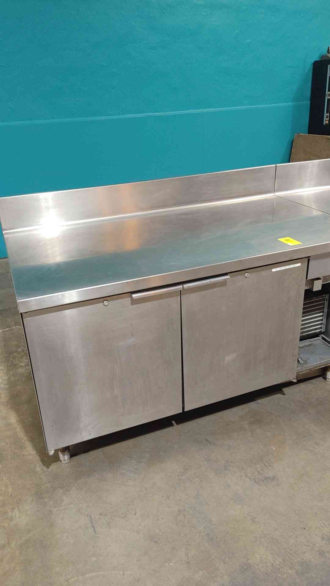 Craig MFG Stainless Steel Rolling Prep Table Sink Refrigerator/Freezer LB-5-33-SC (SKU: 112990)