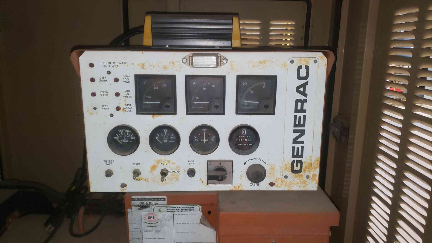 Generac 2000 Series 50kW 3.3 Daewoo Diesel Standby Generator 1PH 537Hrs TESTED (SKU: 113065)