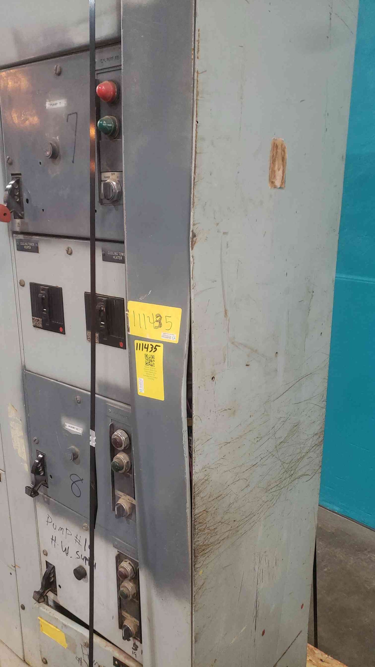 GE 8000 Line Motor Control MCC 3 Section Double Sided 26 Buckets Front & Back (SKU: 111435)