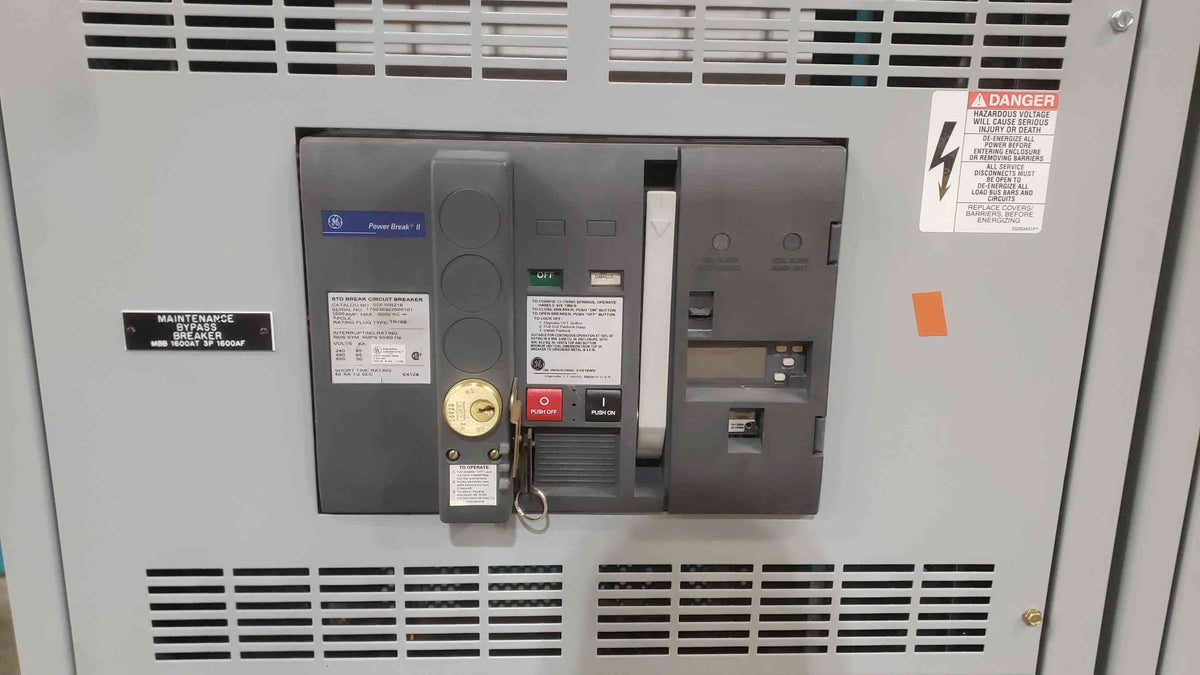 GE Spectra Series 1600A Switchboard | 480V 3P 4W | 65kA | (3) SSF16B216 Breakers (SKU: 113179)