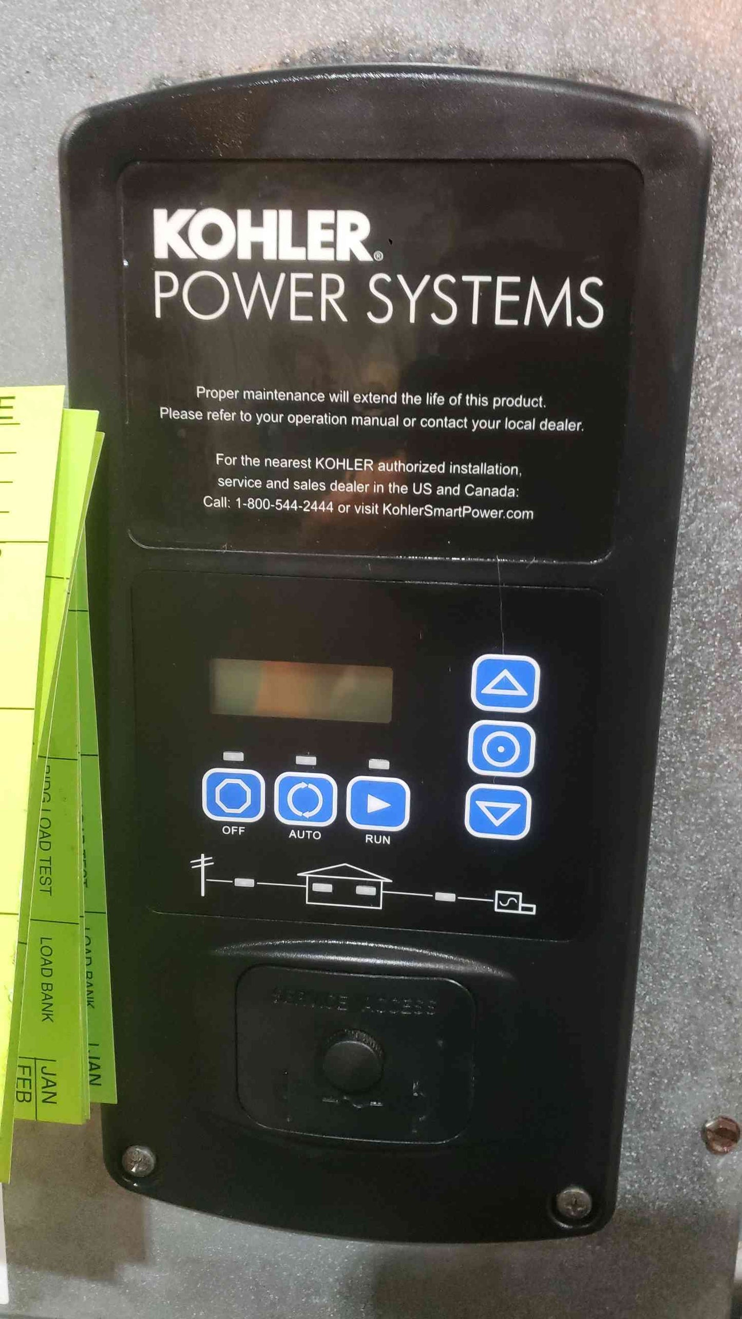48KW Kohler 48RCL 240V 200A 1PH LP NG 212 Hrs. TESTED (SKU: 113495)