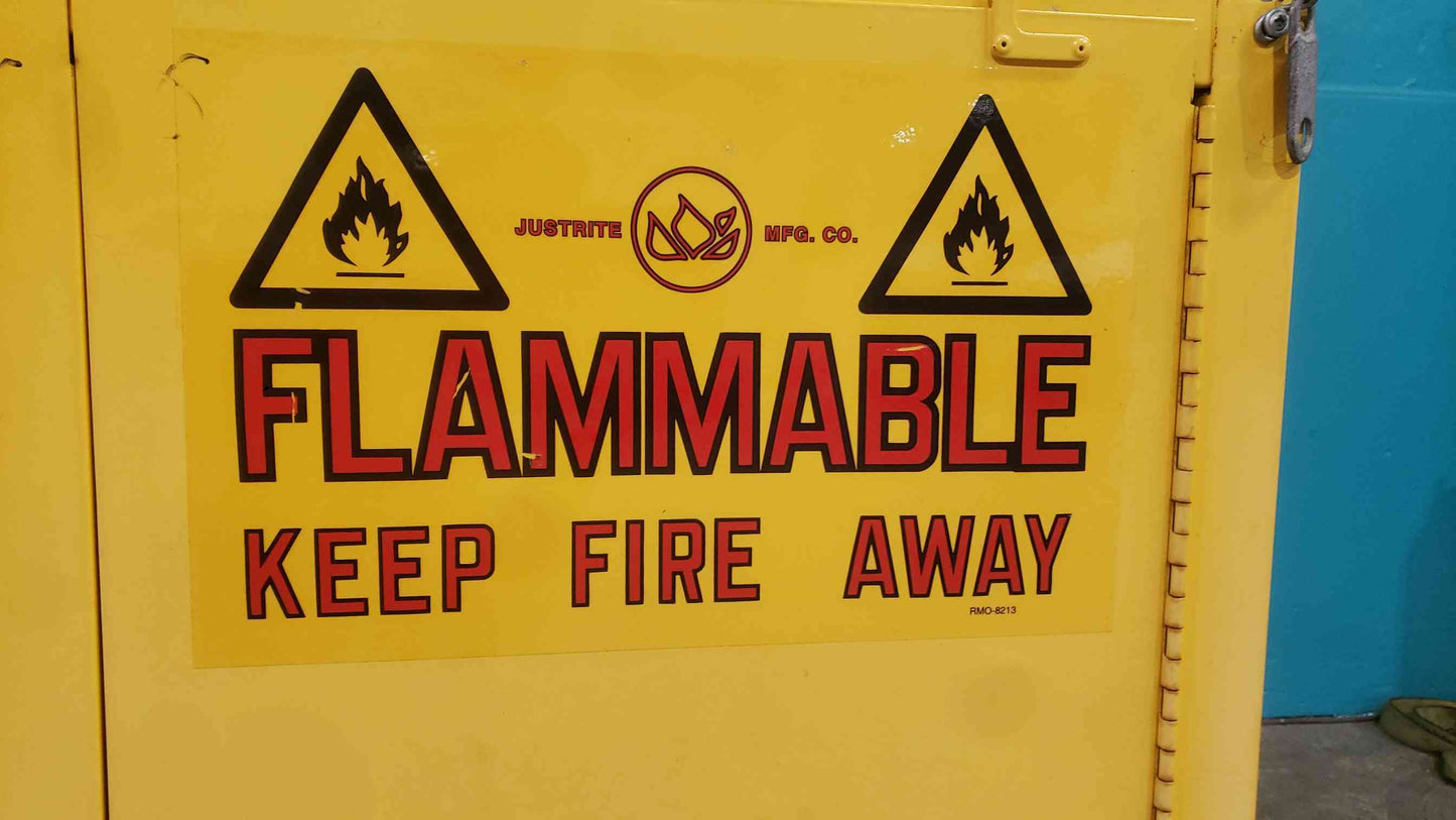 Justrite 35" 22 Gal. Flammable Liquid Storage Cabinet 25732 (SKU: S6LLST10107)