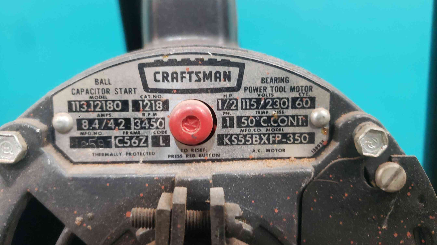Craftsman 6 Jointer Planer 103.20620 Cast Iron Woodworking Stand Motor (SKU: 113588)