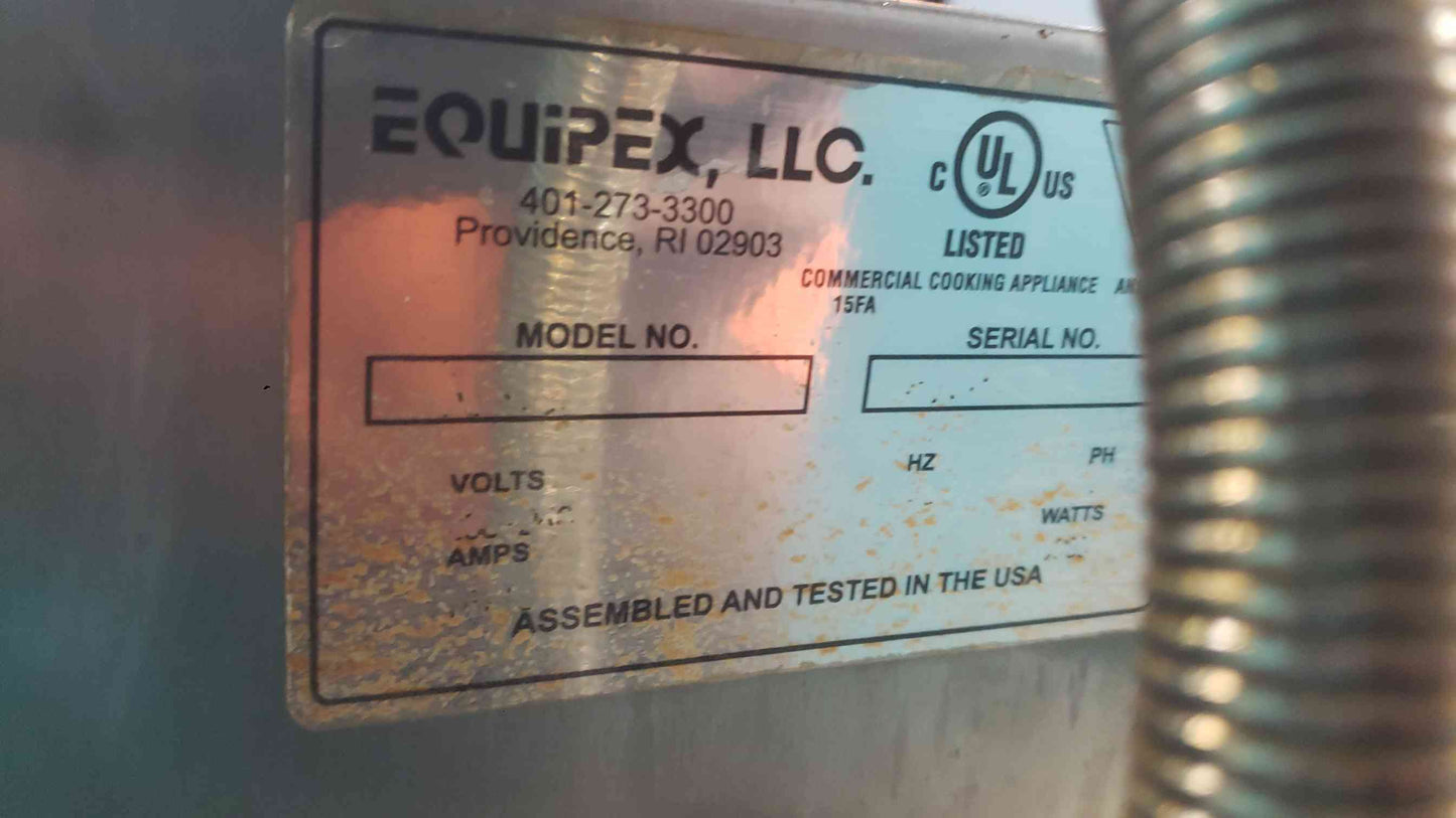 Equipex Commercial Double Panini Press Contact Grill Sodir 208V/240V Cast Iron (SKU: 113599)