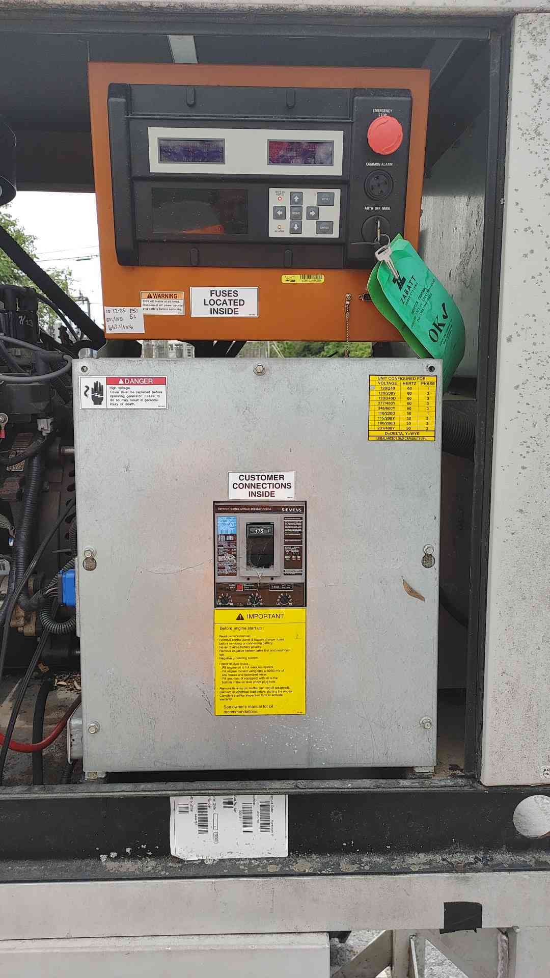 Generac 30KW 120/240V 1PH NG/LP Generator Model 0051911 653.6Hrs(SKU: 113562)
