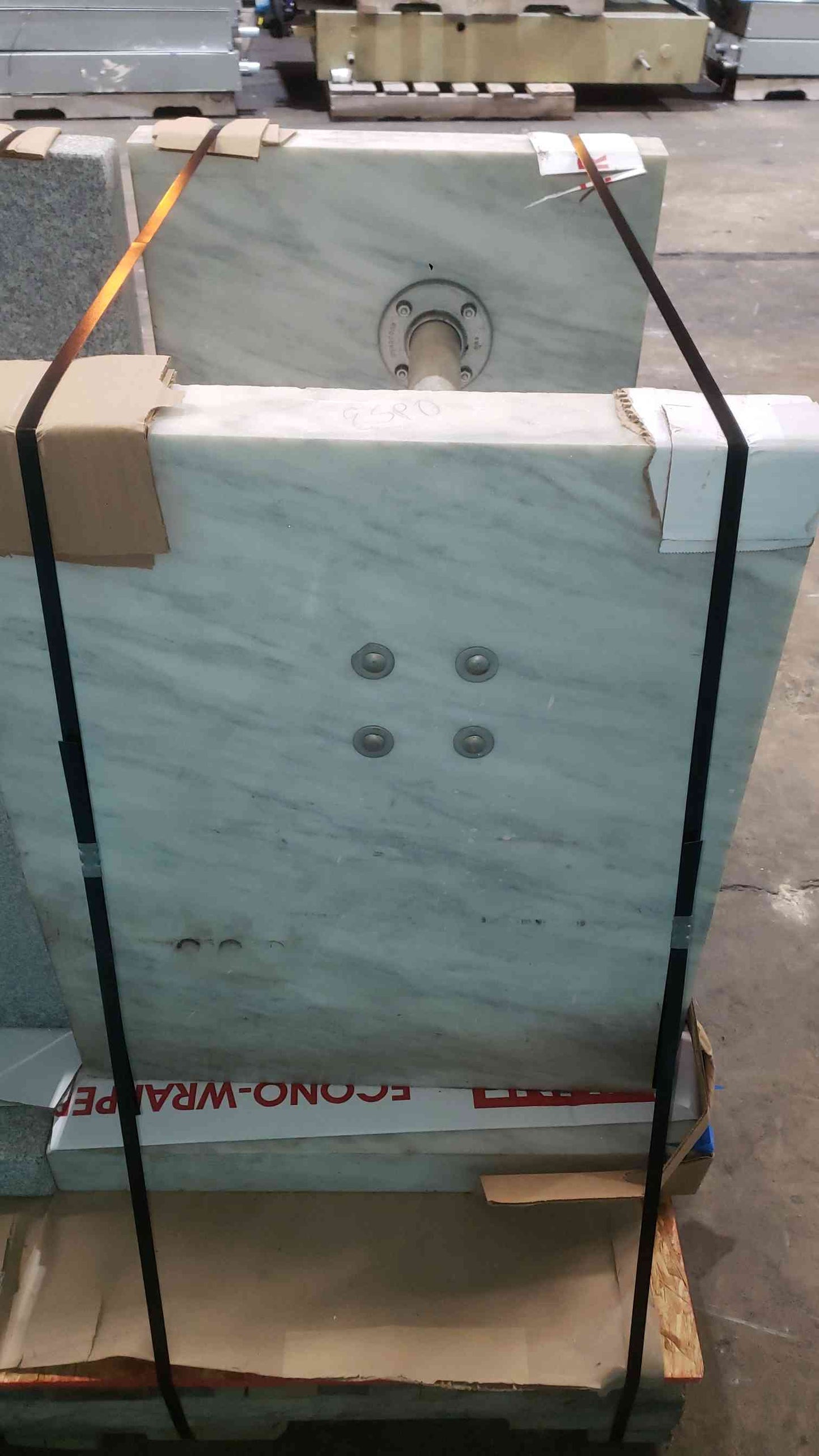 Heavy Duty White Marble Balance Table Anti Vibration Isolation (SKU: 113641)