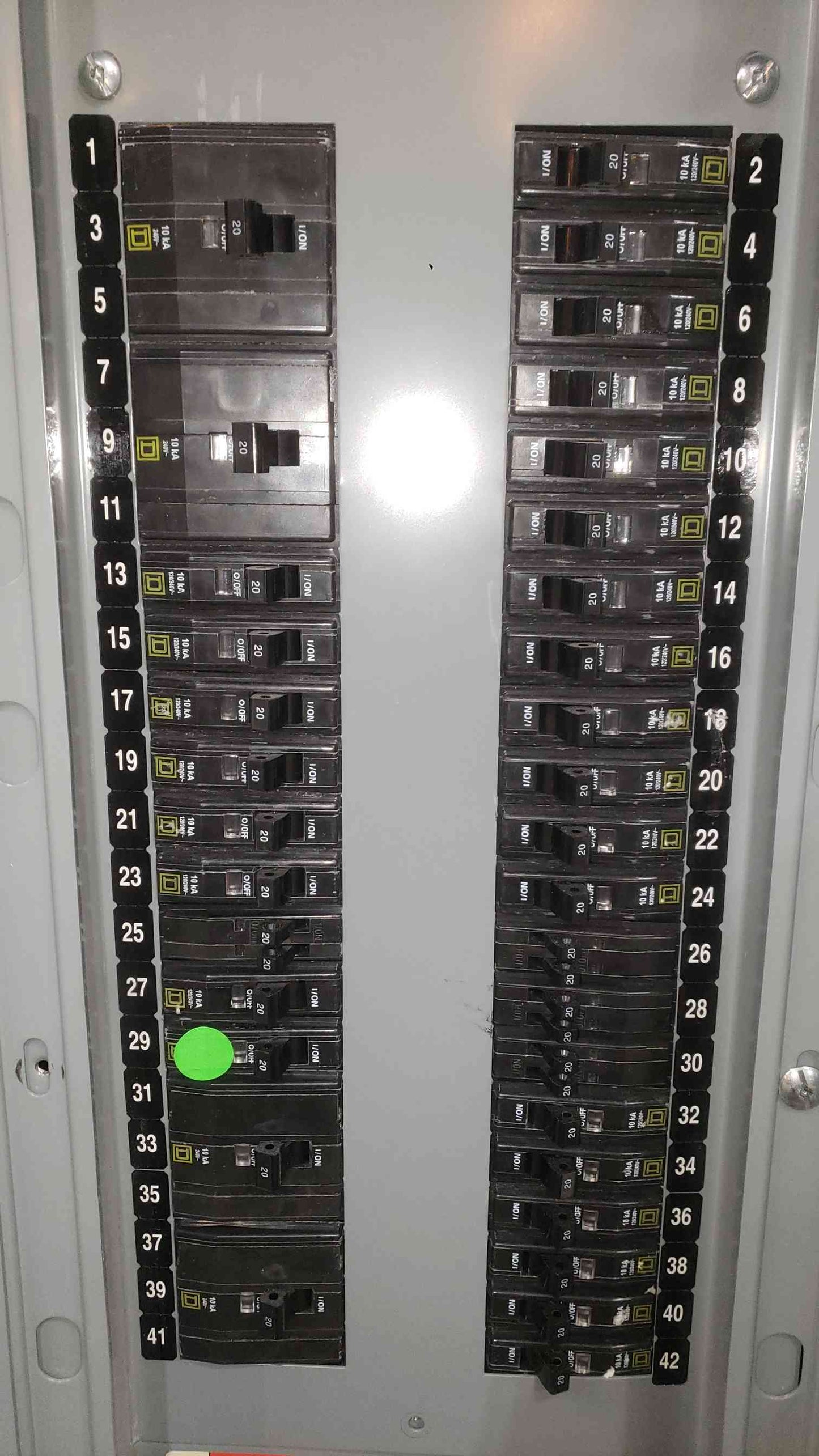 Square D NQOD 225A 120/208V 3 Phase Copper Panelboard 4x 3-Pole QO NQOD442L225CU