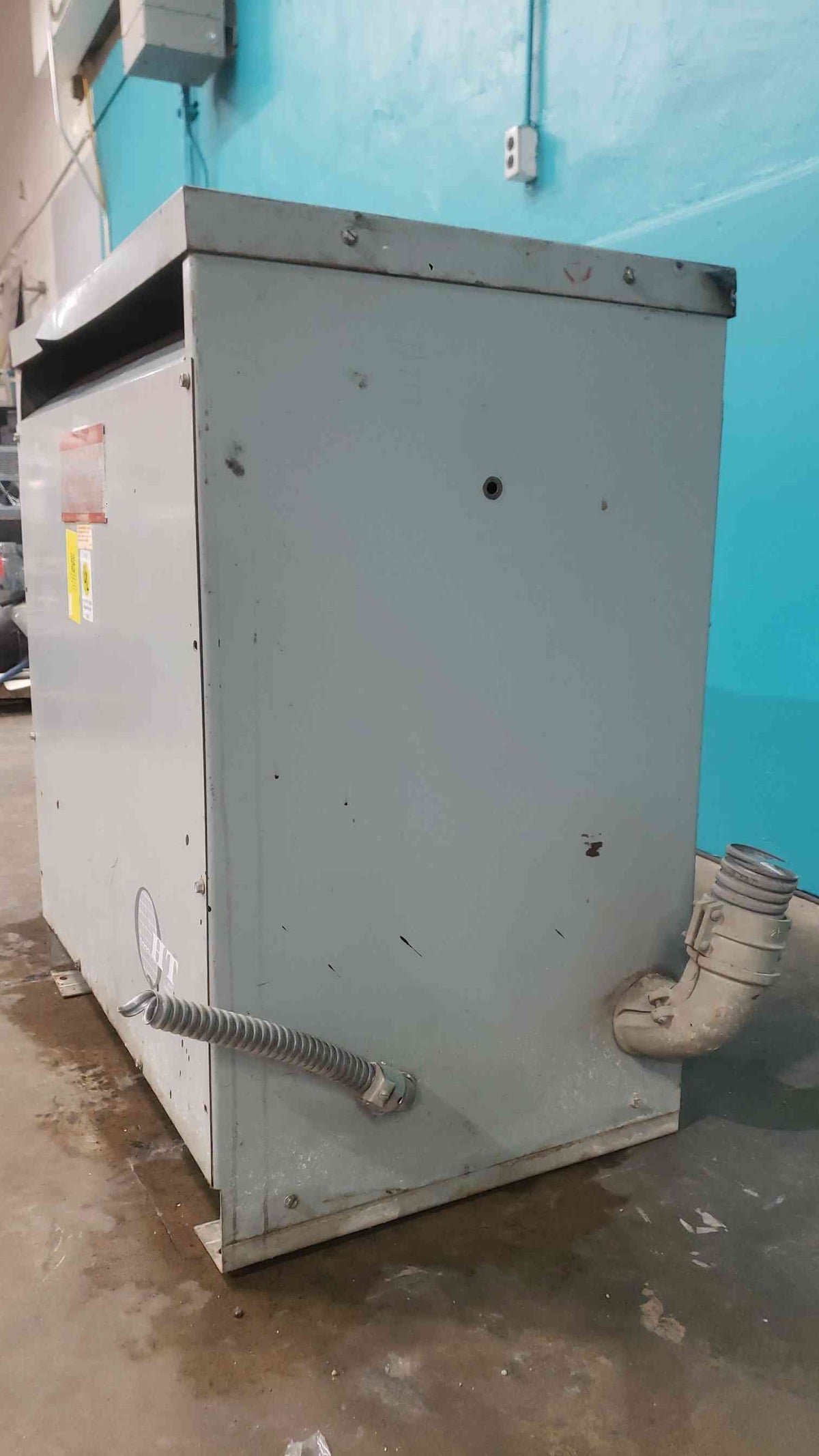 GE 9T23B3874 75 KVA 3 Phase Dry Type Transformer 480V to 208Y/120V Type QL