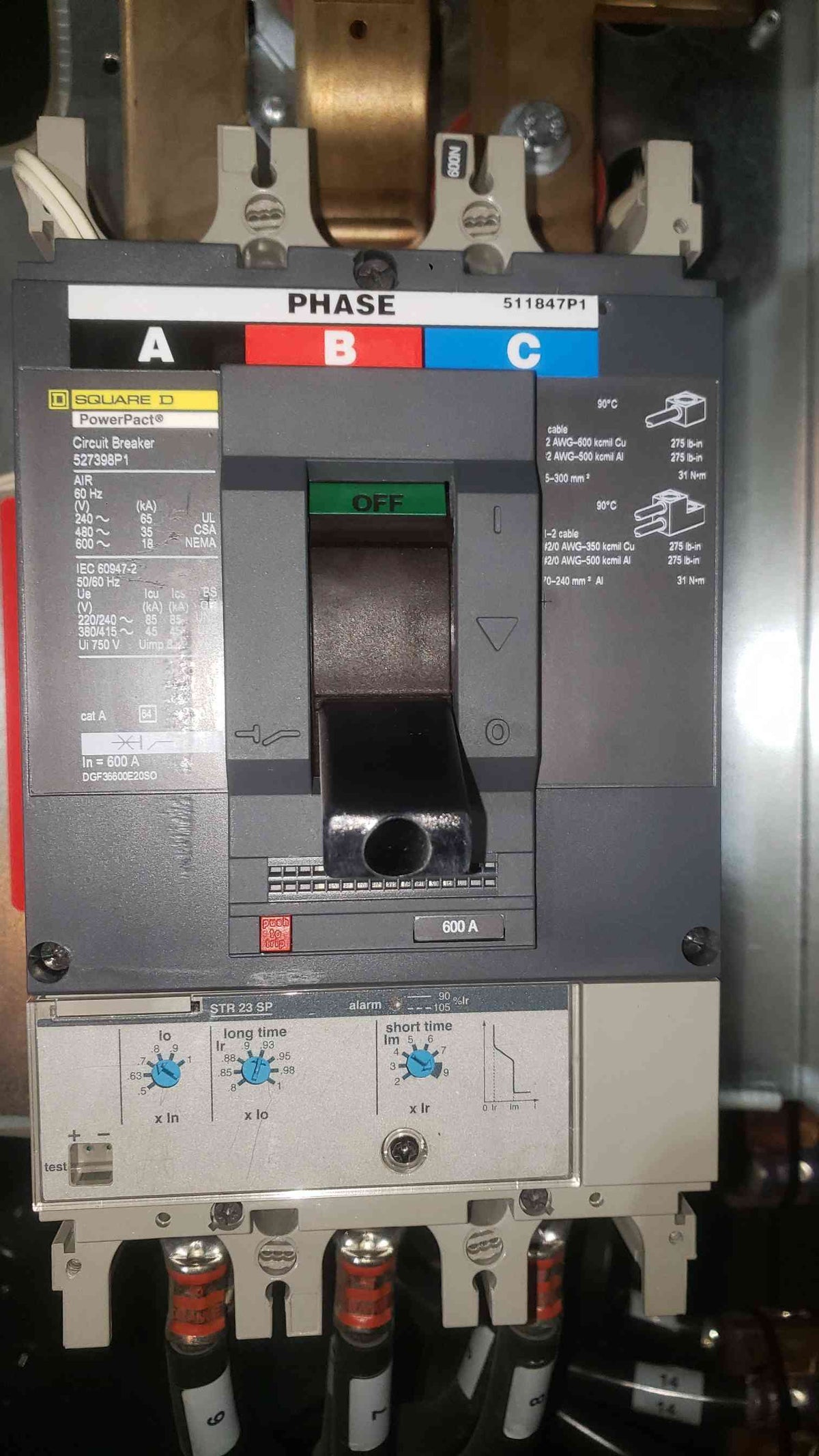 Liebert FPC 150kVA Power Distribution Unit PDU FPA30C150P 480V 208V 120V Square D