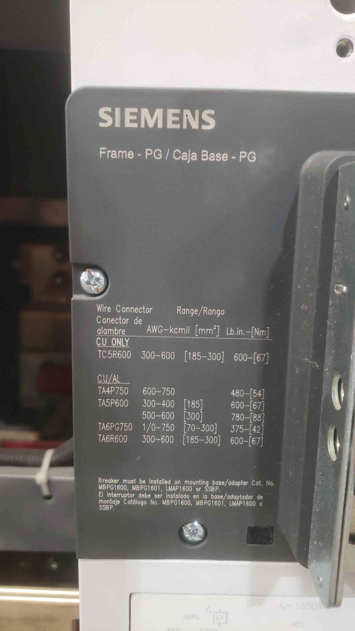 Siemens SB3 1600A 480V 3PH Maintenance Bypass Switchboard Cabinet LPX3B160 MBS