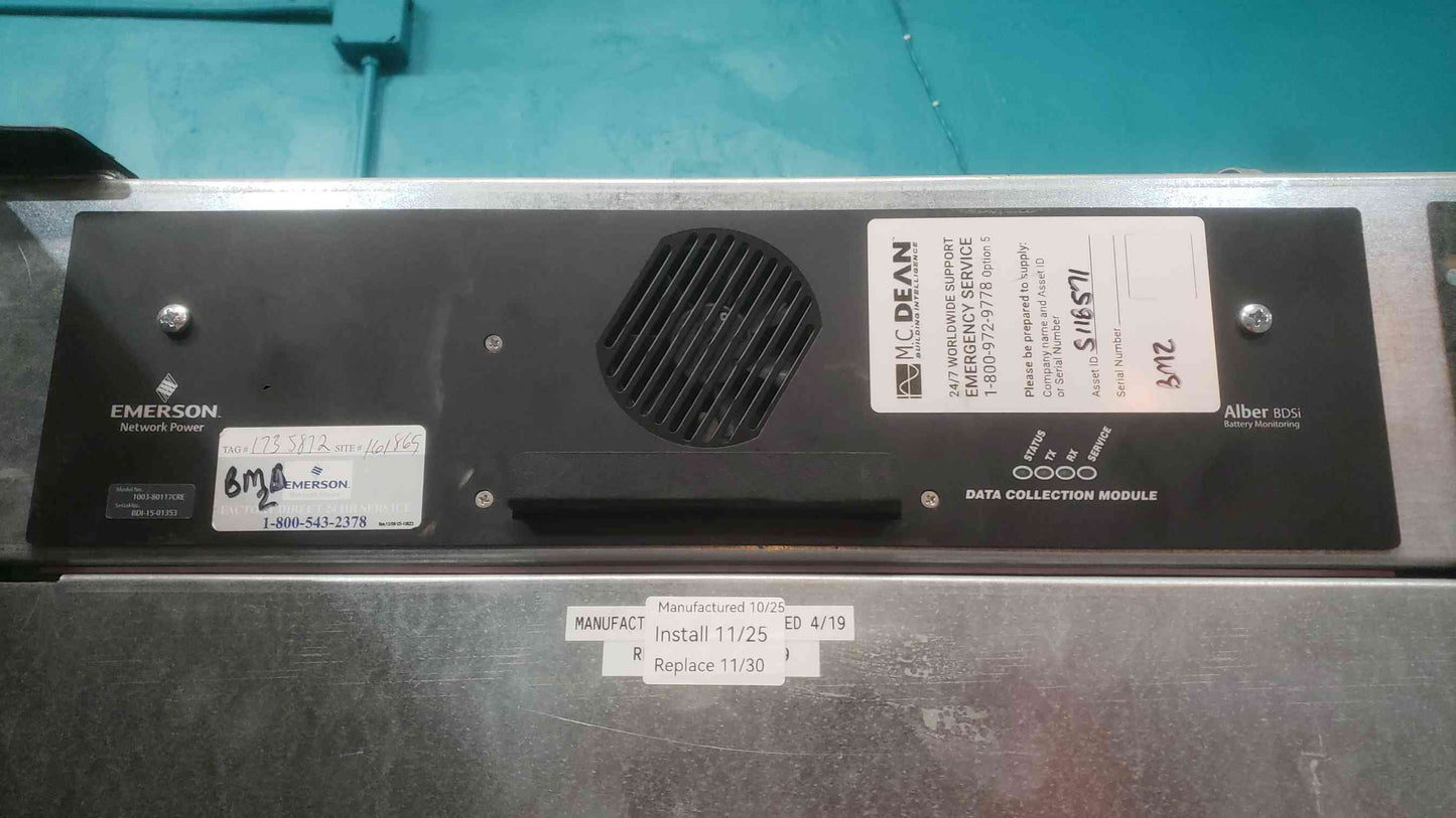 Liebert 384-576VDC Battery Cabinet/ Control Cabinet 38SA400AAAVA685 '15 (SKU: 112968)