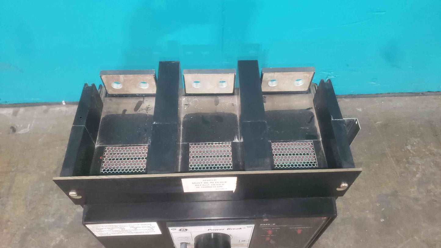 GE Power Break THP1610SS 1000A 3 Pole Circuit Breaker RMS-9 MicroVersaTrip 1000 Amps