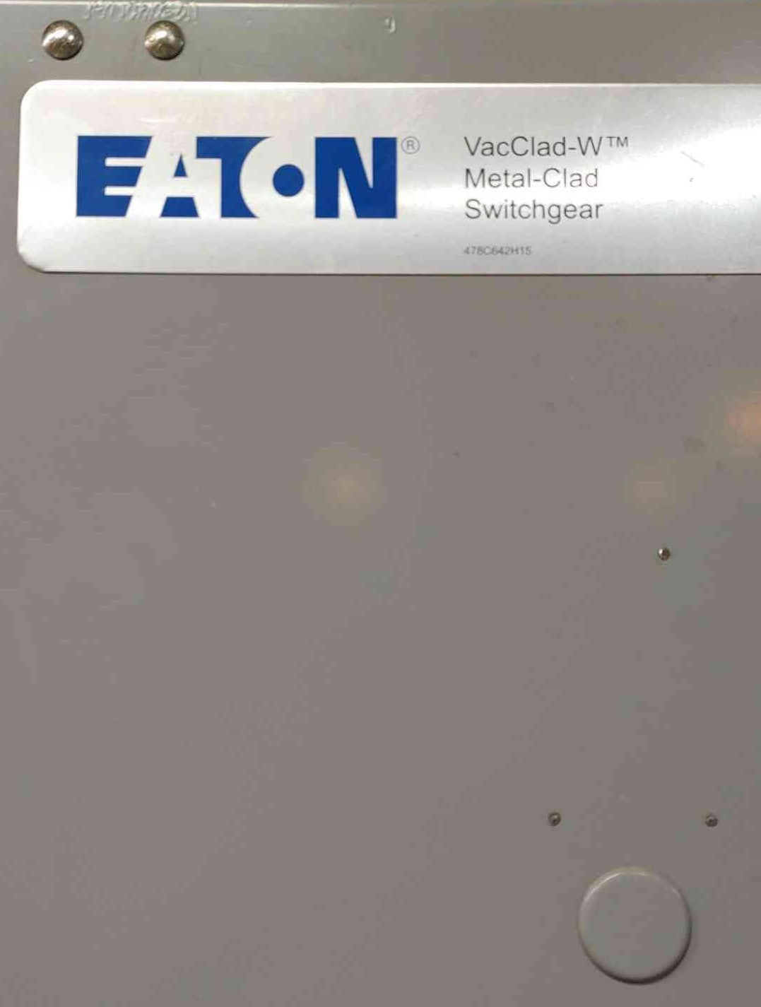 Eaton 2000A VacClad-W 15kV Switchgear Control Cabinet Enclosure Mimic Panel Type VCW