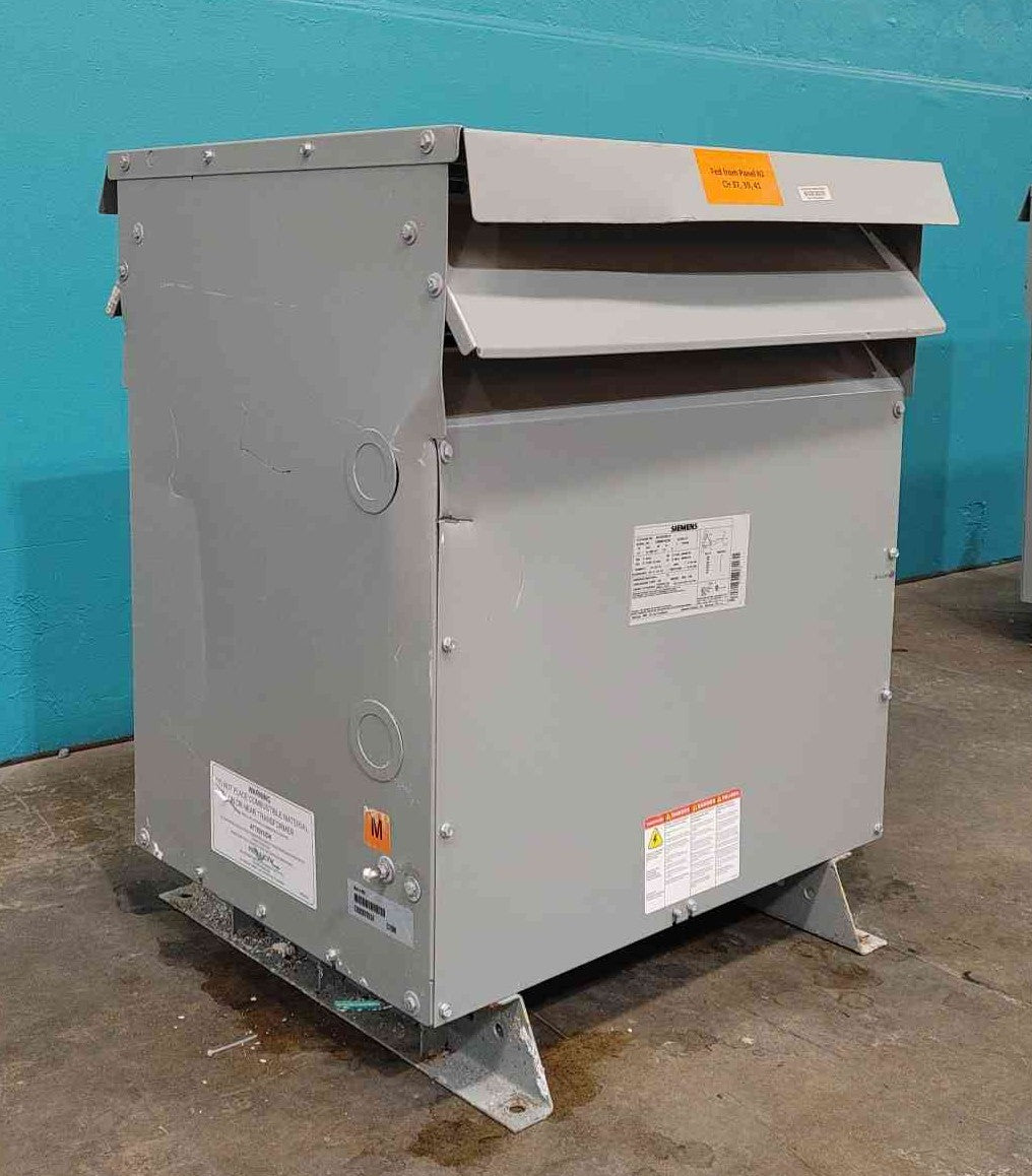 Siemens 75 kVA 3 Phase Transformer 480V to 208Y/120V NEMA 3R Dry 3F3Y075D16