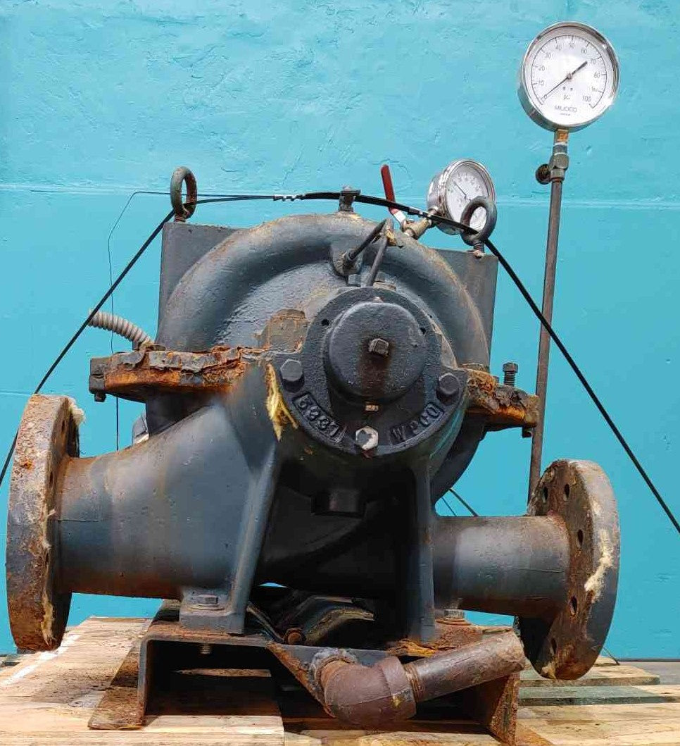Weinman Split Case Centrifugal Pump Lincoln Motor 30HP 230/460V 3PH Dual Gauges