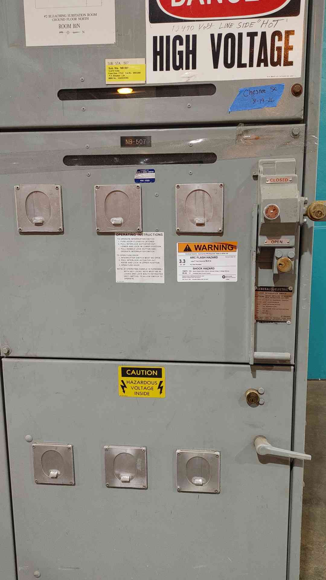 GE 15kV Load Interrupter Switch 13.8kV 15.5kV 1200A Medium Voltage Switchgear