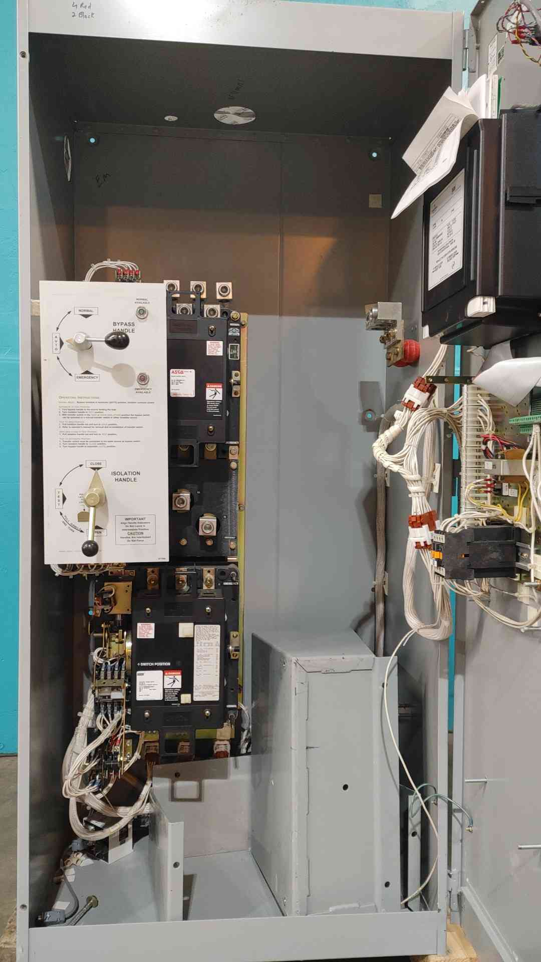 ASCO 7000 Series 400A 208V 3PH Bypass Isolation Transfer Switch E0096203040045XC