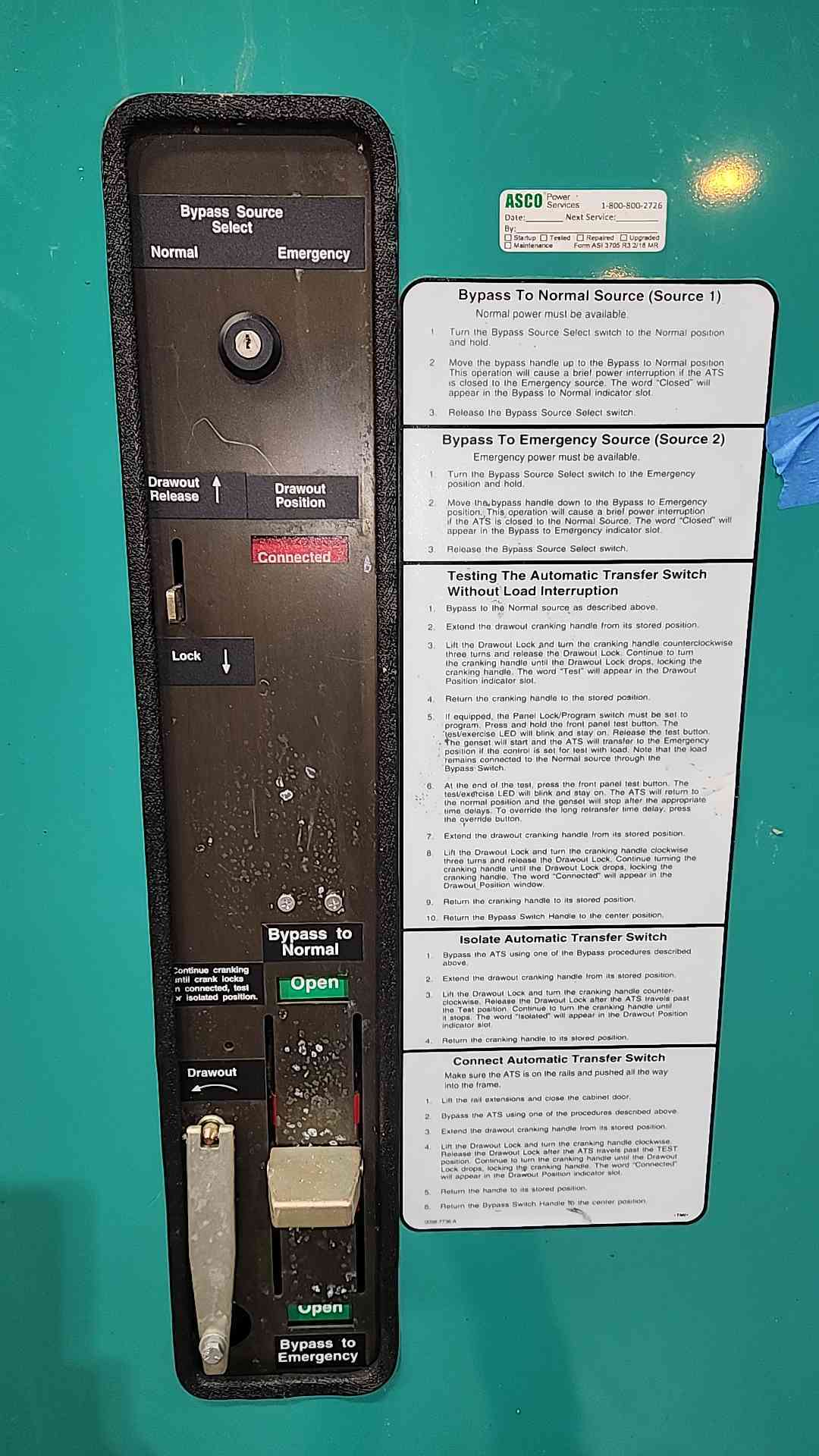 Cummins Onan BTPCD 800 Amp 480V 4 Pole Automatic Transfer Switch ATS Bypass 800A