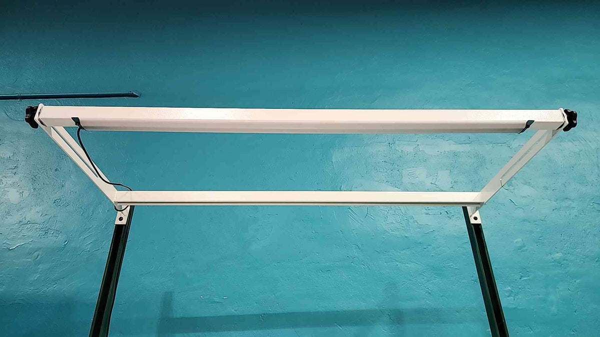 5' Green Rolling Lab Desk/Table W/ Shelf & Drawers (SKU: 115251)