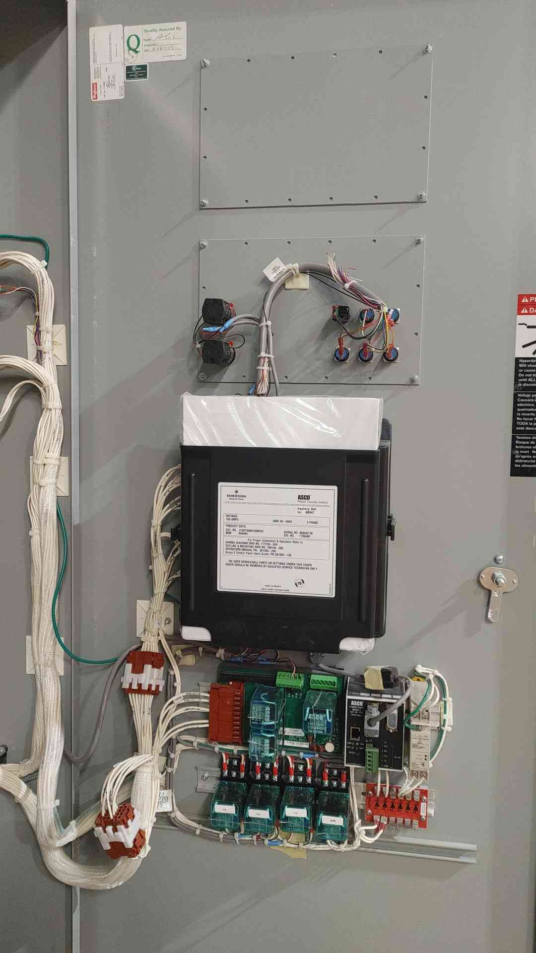 ASCO 7000 Series 150A Automatic Transfer Switch 480V 3Ph ATS J7ADTS030150N5XC