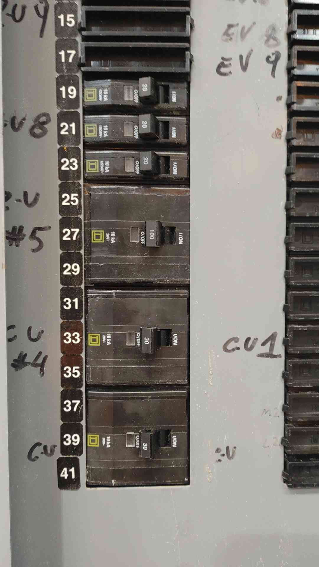 Square D NQOD 350A Panelboard 208Y 120V 3 Ph 42 Space Main Breaker 350 Amp MHC68VS