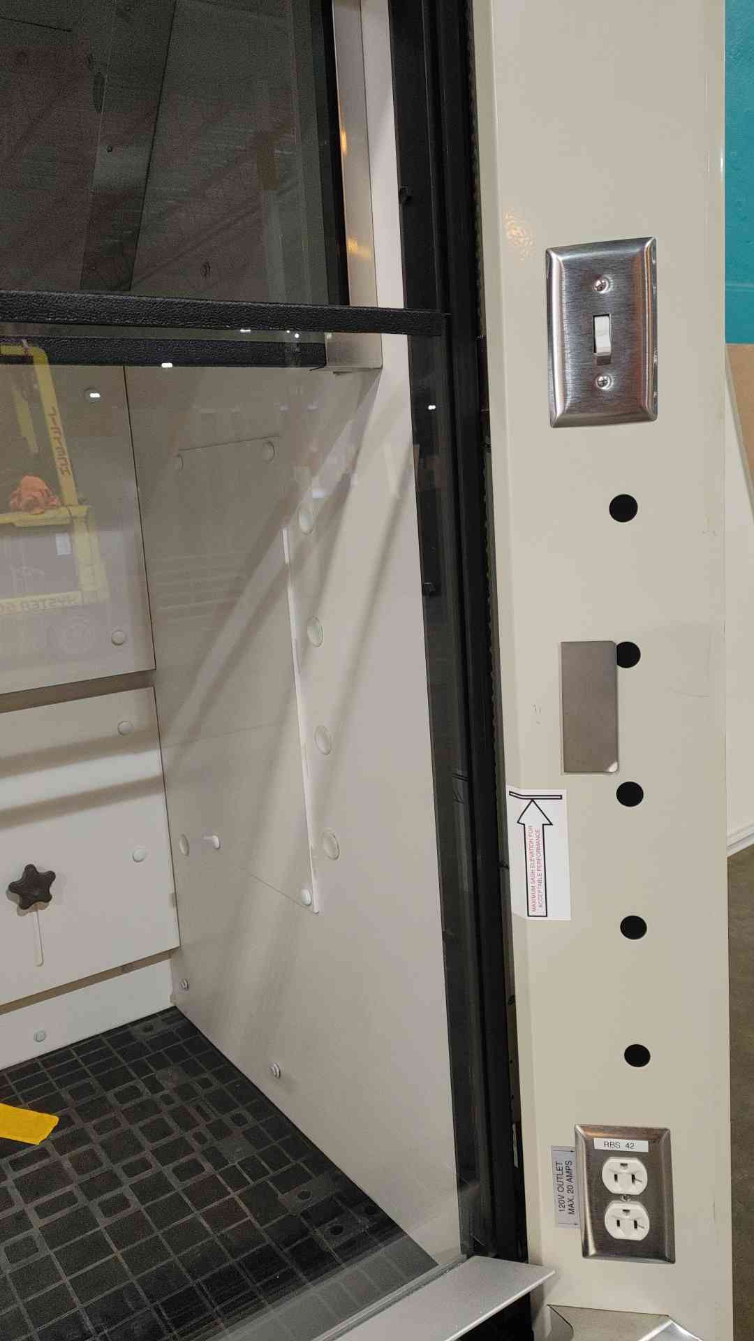 Jamestown Metal JMP F100-48 4 Ft Benchtop Chemical Fume Hood Lab Cabinet 120V
