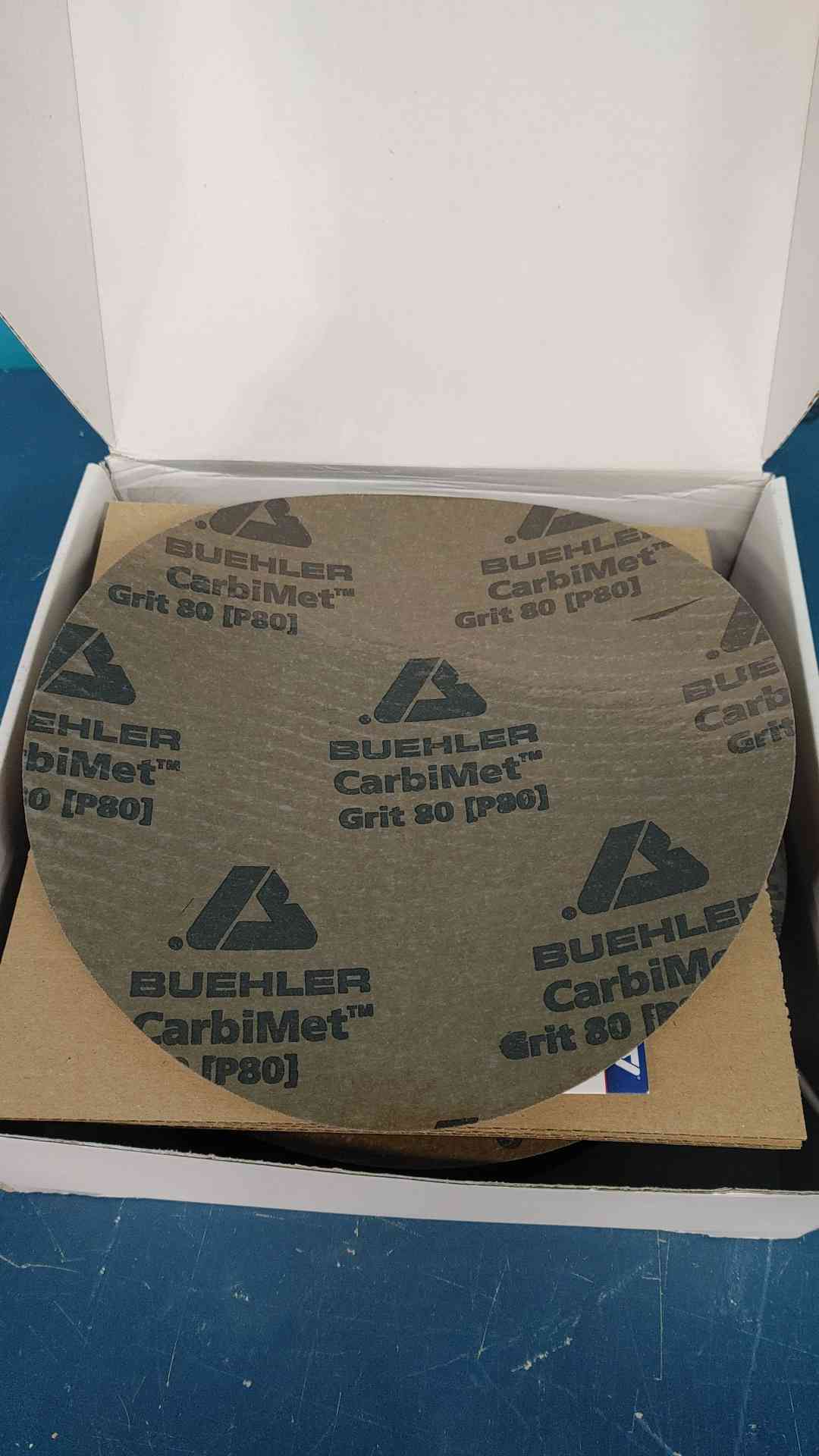 Buehler CarbiMet S 10" Abrasive Grinding Discs 80 Grit P80 16-10-0080 SiC 10in