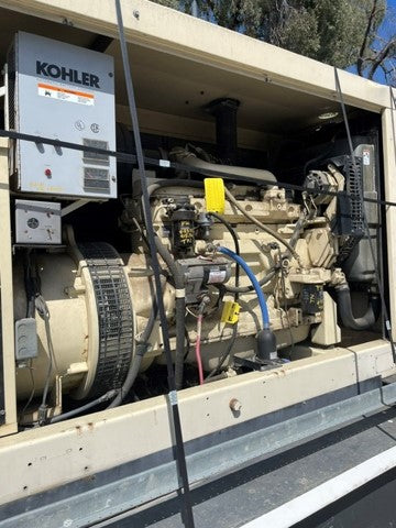 Kohler 80REOZJ 80 kW Diesel Generator 3PH 1PH Sound Enclosure Base Fuel Tank