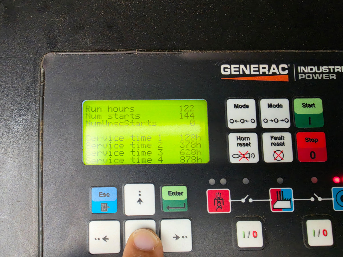 Generac 800kW Diesel Generator Mitsubishi IDLC800 1000 kVA 480V 122 Hrs Tank