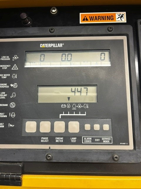 Caterpillar 3412 600 kW Diesel Generator Set 480V Standby Low Hours Base Tank