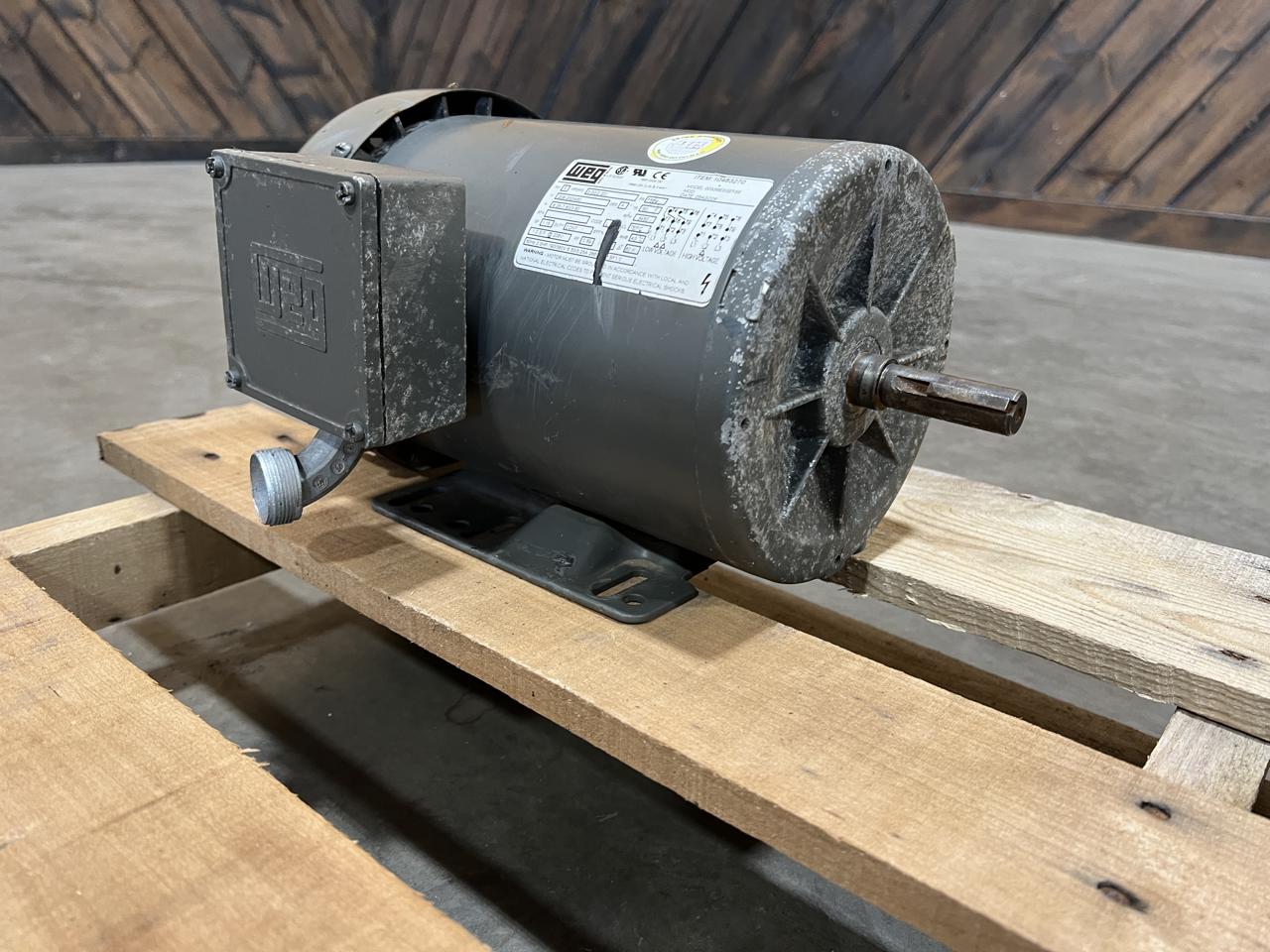 WEG AC Electric Continous Duty Motor, 3 HP, 3450 RPM