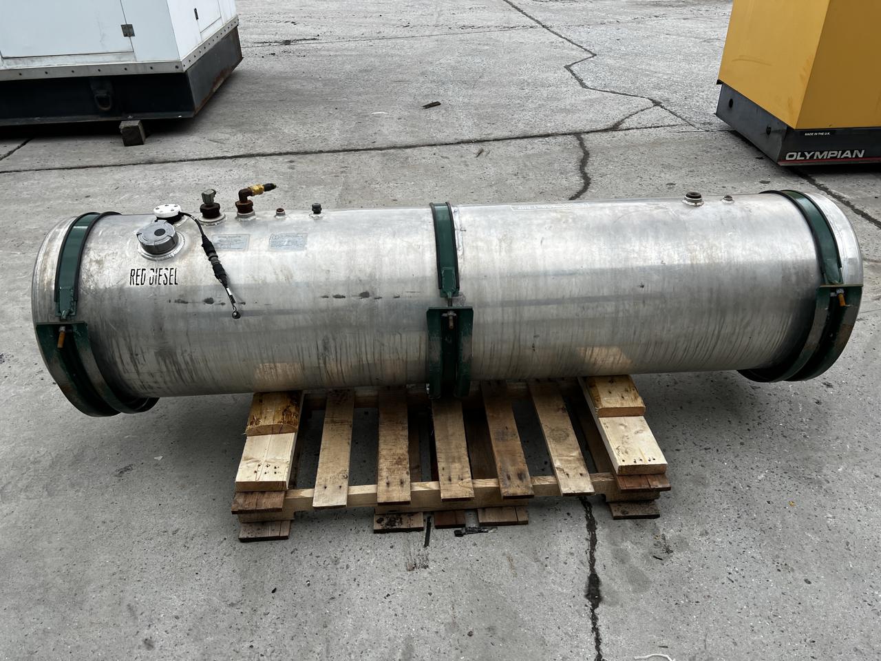 150 Gallon Diesel Fuel Tank with Saddle Mounts.  Good for Use on Class 8 Trucks