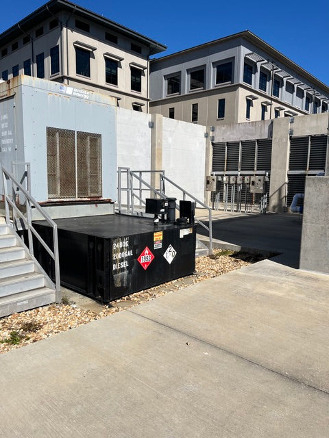 MTU 350kW Continuous Diesel Generator Marathon 433PSL7520 277/480V 2000 Gal Fuel Tank Enclosed
